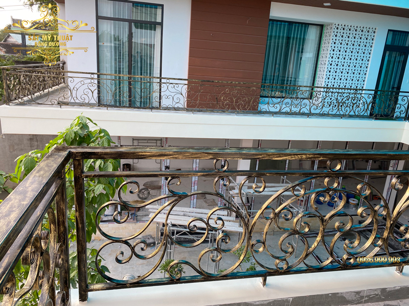 Lan can sắt mỹ thuật nhà anh Thành - Cầu Mống, Điện Bàn